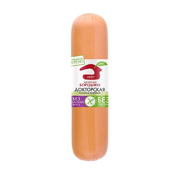 Колбаса Мясной дом Бородина Докторская в б/о вареная, вес