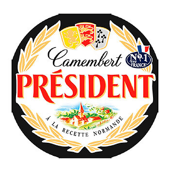 Сыр Камамбер President с белой плесенью 45% 125 г