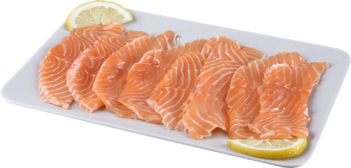 

Лосось атлантический филе слабосоленое с лимоном вес