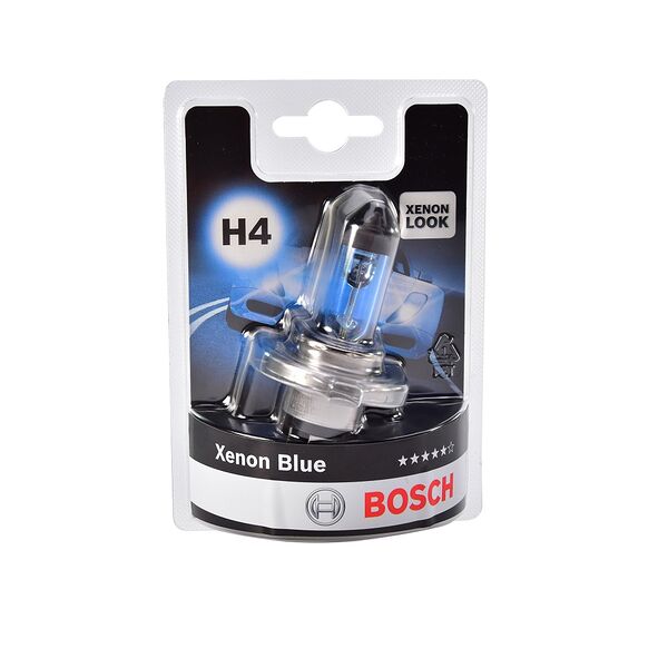 Лампа галогеновая H4 Xenon Blue BOSCH, 1шт. Блистер