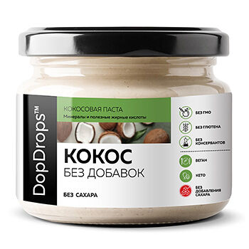 Паста кокосовая DopDrops (без сахара)