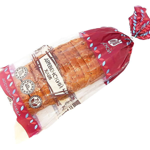 Хлеб Инской Деревенский ржаной в нарезку 1с