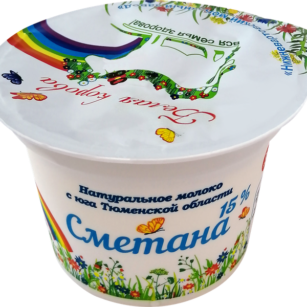 Сметана Белая Корова 15%