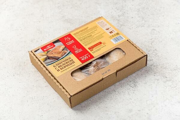 Блинчики с яблоком и корицей, замороженные(Продукт замороженный)