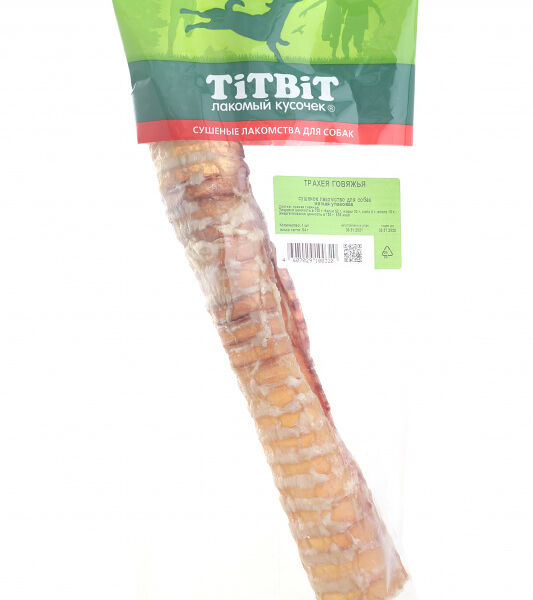 TiTBiT Трахея говяжья для собак мягкая упаковка