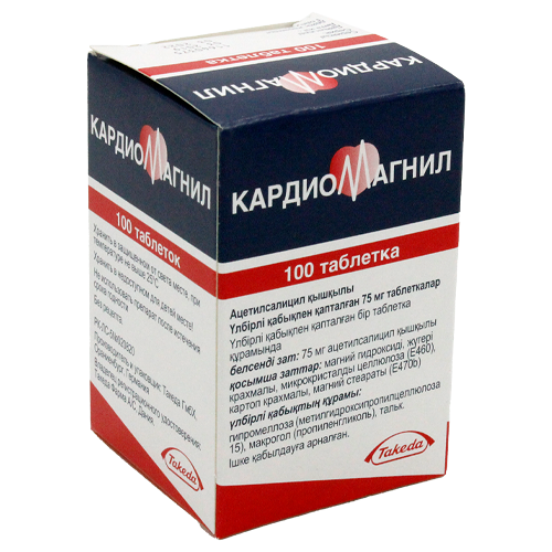 Кардиомагнил 75 мг № 100 табл п/плён оболоч