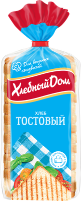 Хлеб Хлебный дом пшеничный Тостовый в нарезке