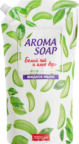 

Жидкое мыло AROMA SOAP Белый чай и алое вера, 1000мл