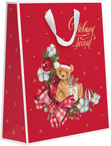 

Пакет подарочный Новогодние чудеса Арт. LV 31.5x25.5x11 см 1 шт в ассортименте