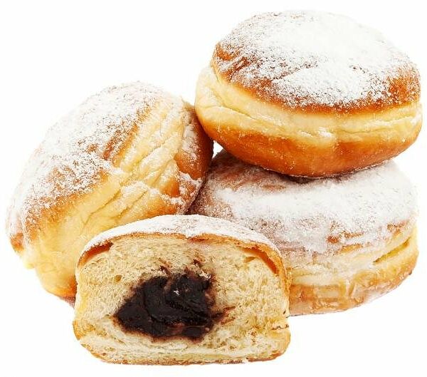 Пончики Ашан с шоколадной начинкой, 4х85 г