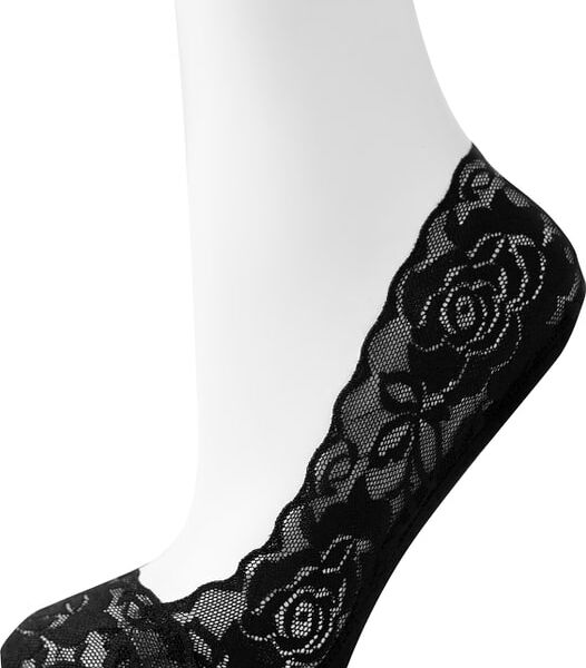 Следки женские Oemen капроновые с силиконом черные р.23-25