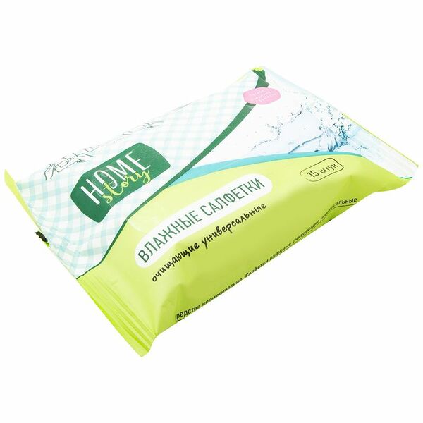 Салфетки влажные Home Story универсальные 15шт