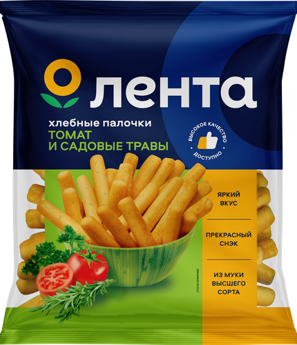 

Палочки хлебные ЛЕНТА Томат и садовые травы