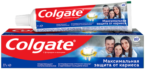 

Зубная паста Colgate Максимальная защита от кариеса Свежая мята 100 мл