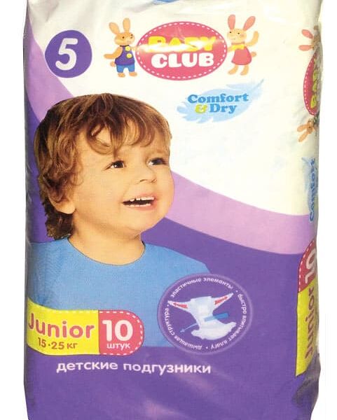 Подгузники Baby Club Junior р 5 15-25 кг 10 шт