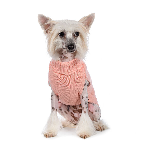 Свитер для собак 40см L розовый (унисекс)
