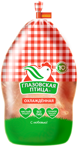 

Тушка цыпленка-бройлера Глазовская птица охлажденная вес