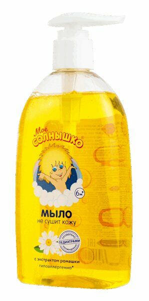 Мое Солнышко Мыло жидкое с дозатором Ромашка 300мл уп.№1