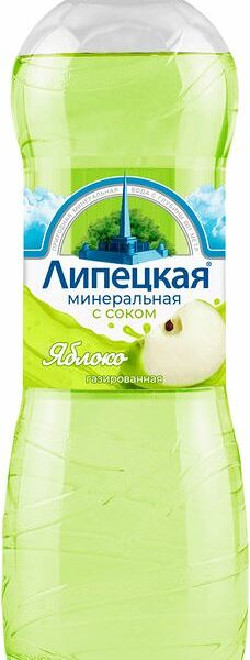 Напиток безалкогольный Липецкая росинка Липецкая Лайт яблоко среднегазированный, 500мл