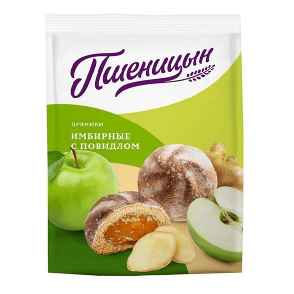 Пряники Пшеницын имбирные с повидлом 