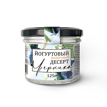 

Десерт молочный йогуртовый Craft eco food Черника 1.9% 125 г