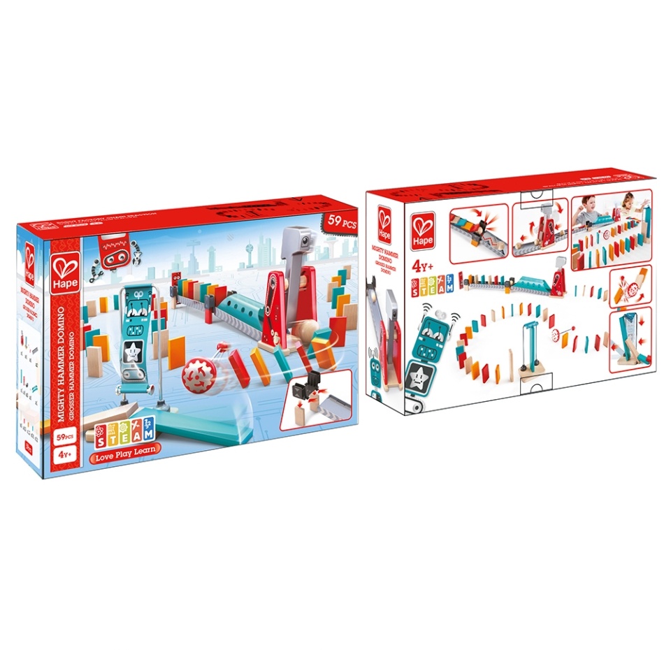 

Игра настольная «Падающее домино "Гигантский молот"» детская 4+, Hape, Швейцария