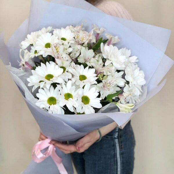 Букет Хризантем и Альстромерии