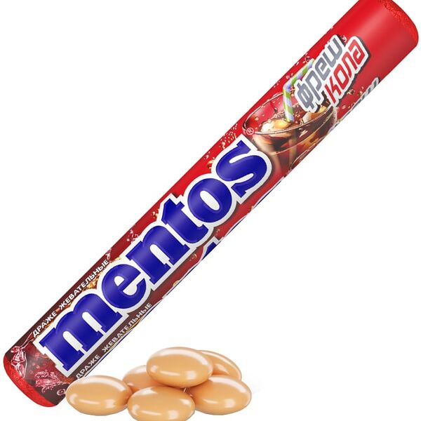 Драже Mentos жевательные Фреш Кола 37.5г