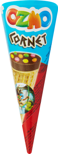 

Вафли Ozmo Cornet с кремом, шоколадом и конфетами-драже 25 г