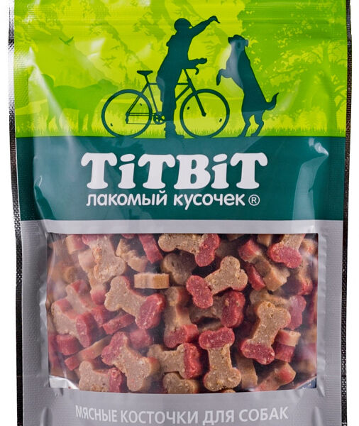 Лакомство для собак TITBIT Косточки мясные с индейкой и ягненком