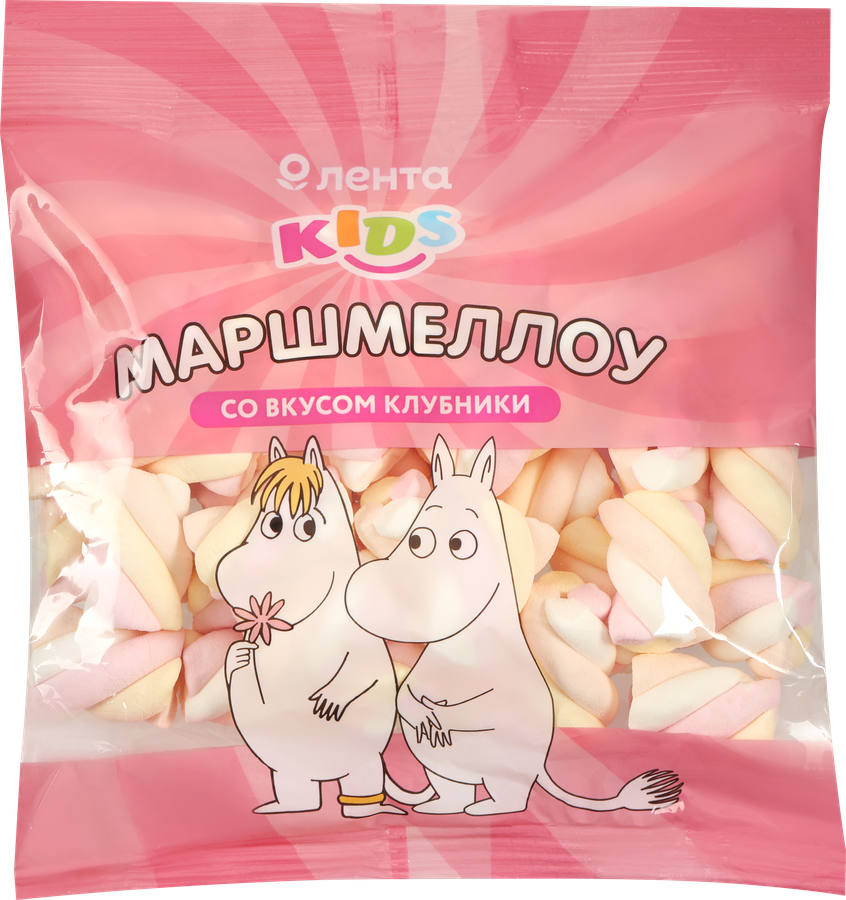 

Маршмеллоу ЛЕНТА KIDS Муми-Тролли со вкусом клубники