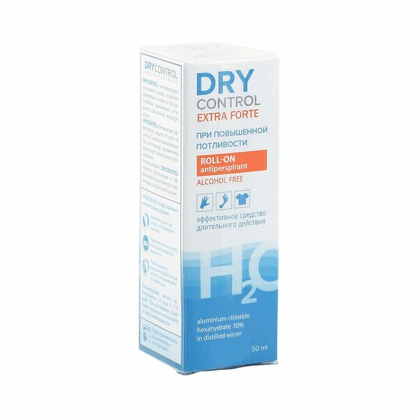 Dry Control Extra forte антиперспирант роликовый без спирта 30% 50 шт