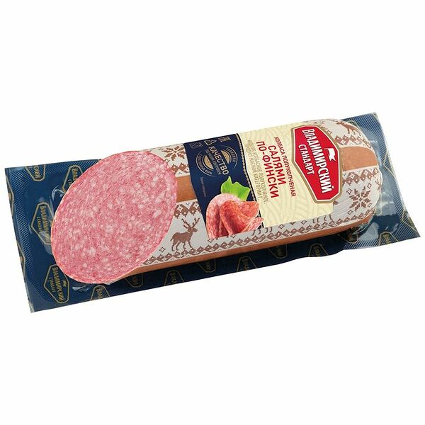 Колбаса Владимирский Стандарт Салями по-фински полукопченая 350г