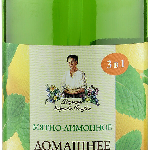 Мыло жидкое Рецепты бабушки Агафьи для рук мятно-лимонное 1000 мл