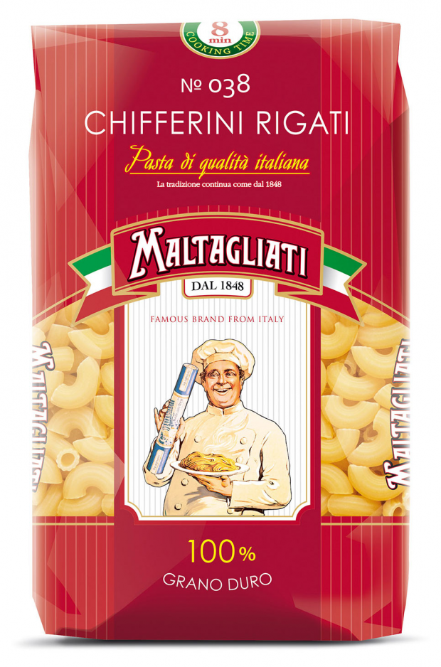 

Макароны Maltagliati Chifferini Rigati №38 Рожки 450 г