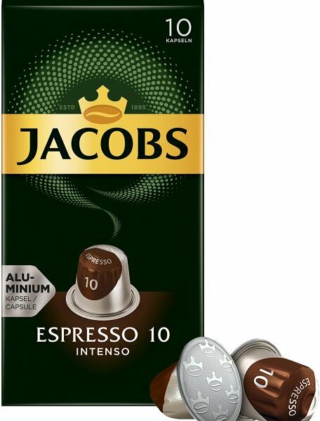 Кофе натуральный жареный молотый в капсулах Jacobs Espresso Intenso 52г