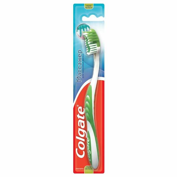 Зубная щетка Массажер для здоровья десен, средней жесткости ТМ Colgate (Колгейт)