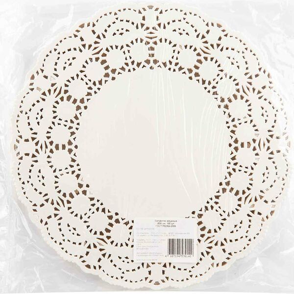 Салфетки ажурные, 26 см, 100 шт.