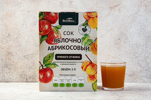 Сок яблочно-абрикосовый