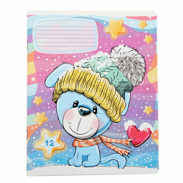 Тетрадь школьная 12 листов в клетку ТМ Academy Style (Академи Стайл)