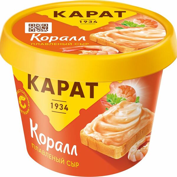 Сыр плавленый Карат+ Коралл 45% 230г