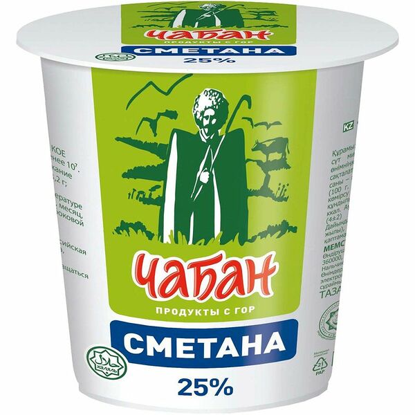 Сметана 25% Чабан