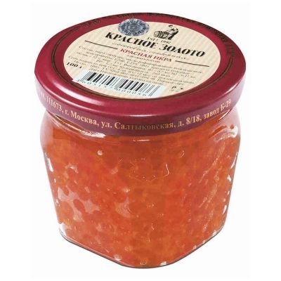 

Икра лососевая Красное Золото горбуша зернистая 100 г