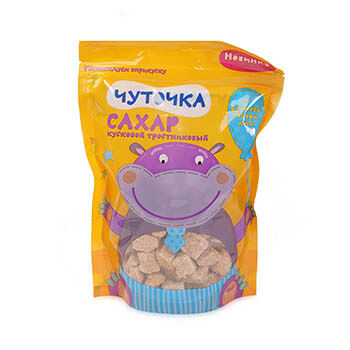 Сахар кусковой Чуточка тростниковый коричневый 330г Россия