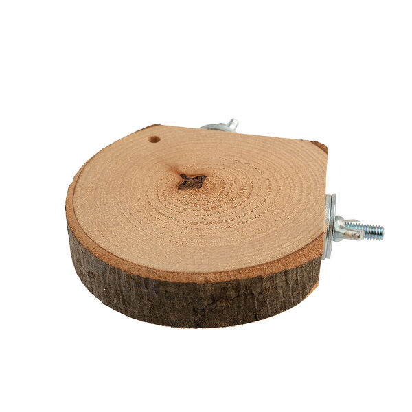 Полочка навесная угловая для грызунов или птиц D 10см