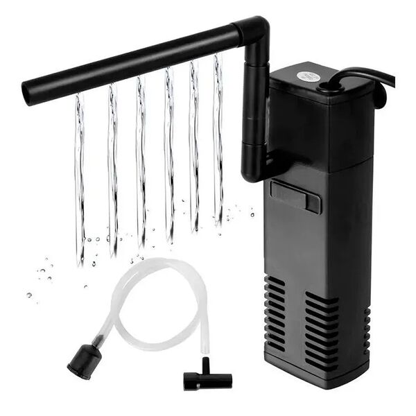 Фильтр (200л/ч; 3ватт; для аквариума 10-40л) аквариумный для всех видов рыб и рептилий Barbus FILTER 045 внутренний с аэратором и флейтой.