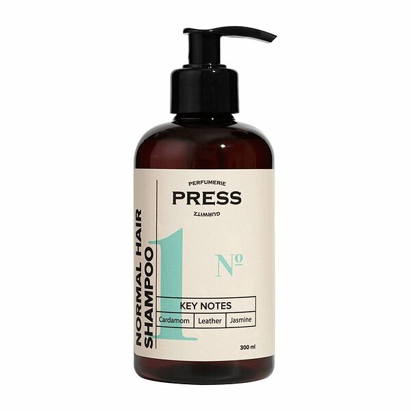 Press Gurwitz Шампунь для нормальных волос №1, шампунь, Кардамон Кожа Жасмин, 300 мл