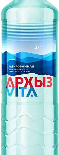 Вода минеральная Vita Архыз природная питьевая столовая газированная 1 л