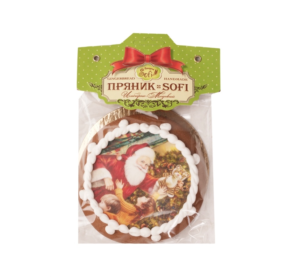 

Пряник Sofi "Фотопечать новогодняя" (круг) 90 г дизайн в ассортименте