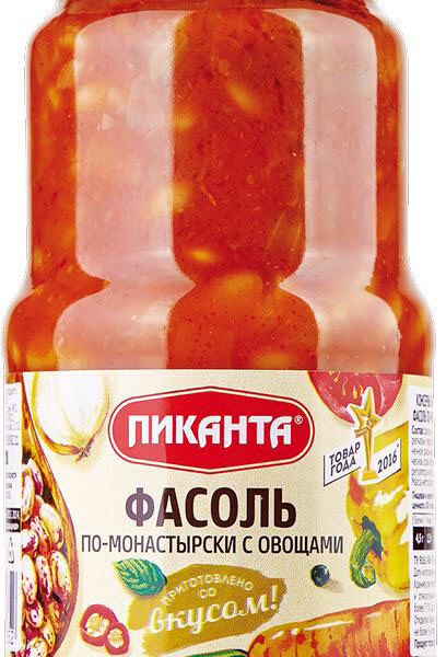 Фасоль по-монастырски Пиканта с овощами